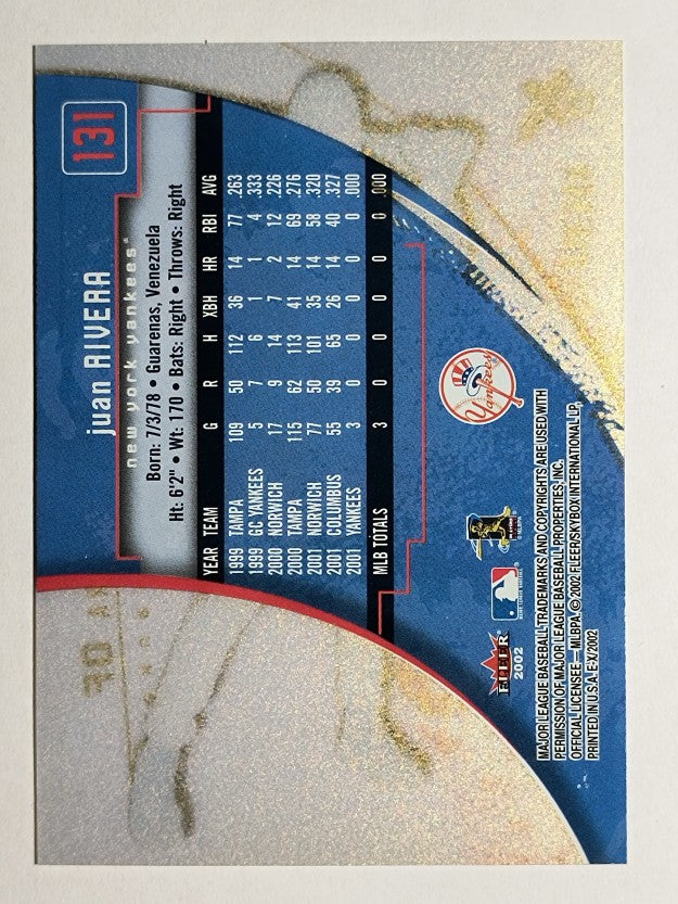 2002 E-X #131 Juan Rivera NT
