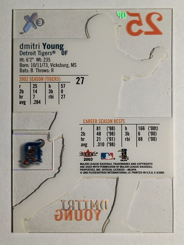 2003 E-X #27 Dmitri Young
