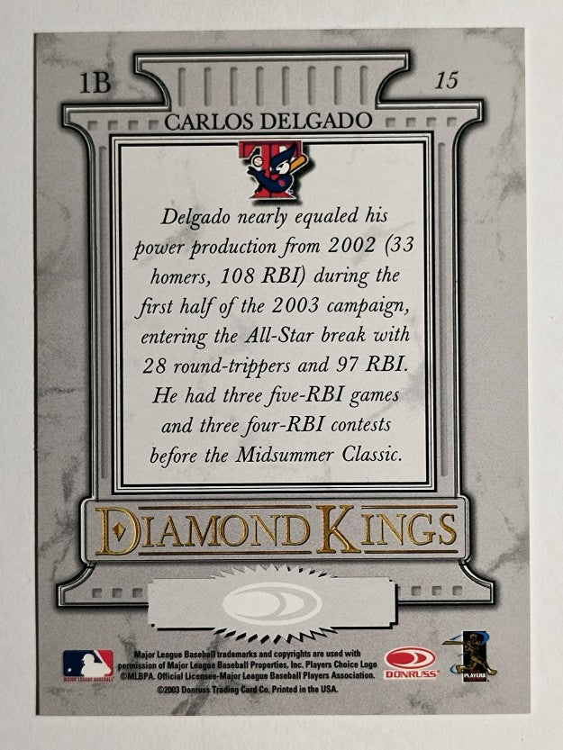 2004 Donruss #15 Carlos Delgado DK