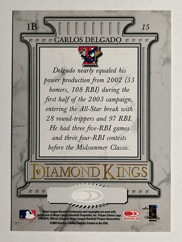 2004 Donruss #15 Carlos Delgado DK