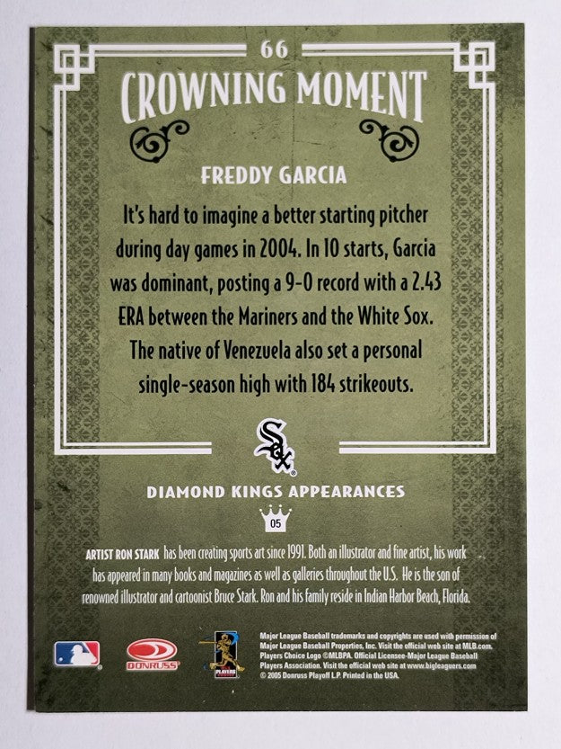 2005 Diamond Kings #66 Freddy Garcia