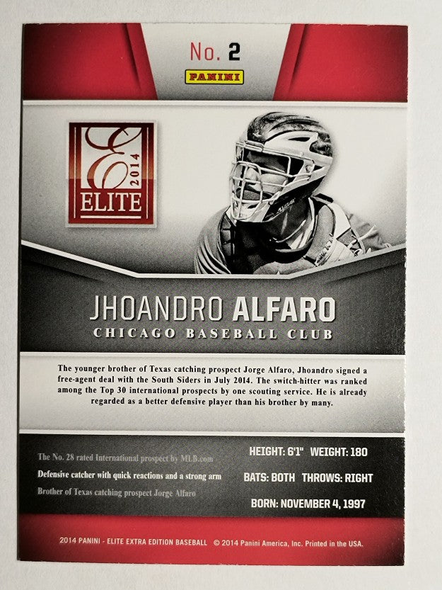 2014 Elite Extra Edition #2A Jhoandro Alfaro