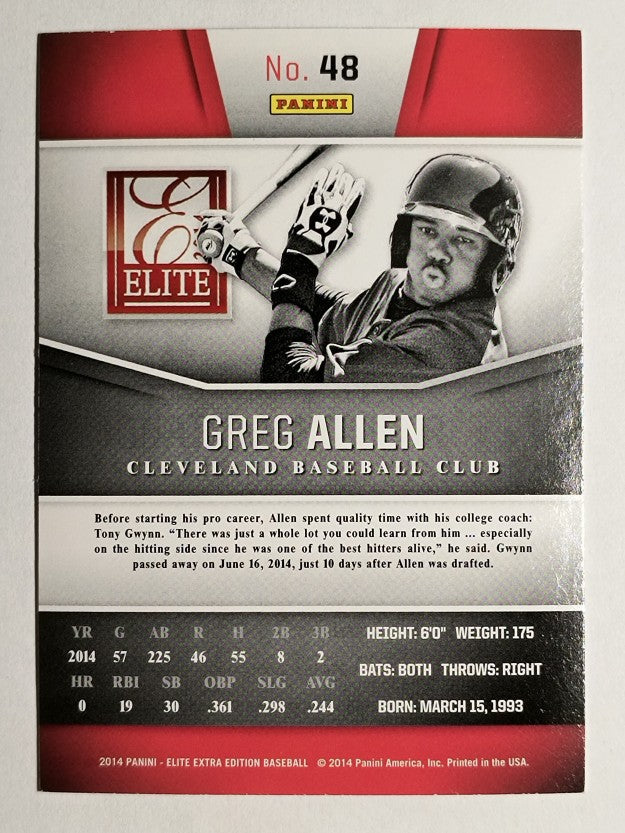 2014 Elite Extra Edition #48 Greg Allen