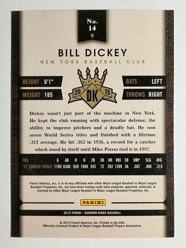 2015 Diamond Kings #14 Bill Dickey