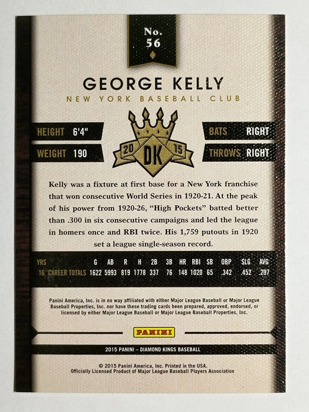 2015 Diamond Kings #56 George Kelly