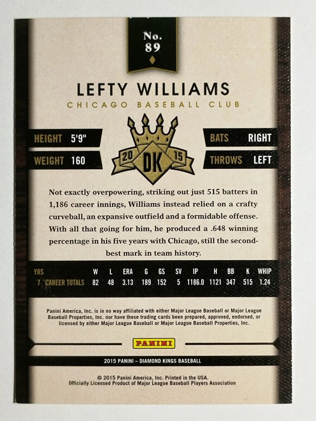 2015 Diamond Kings #89 Lefty Williams