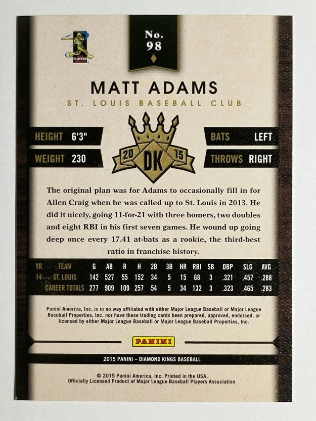 2015 Diamond Kings #98 Matt Adams