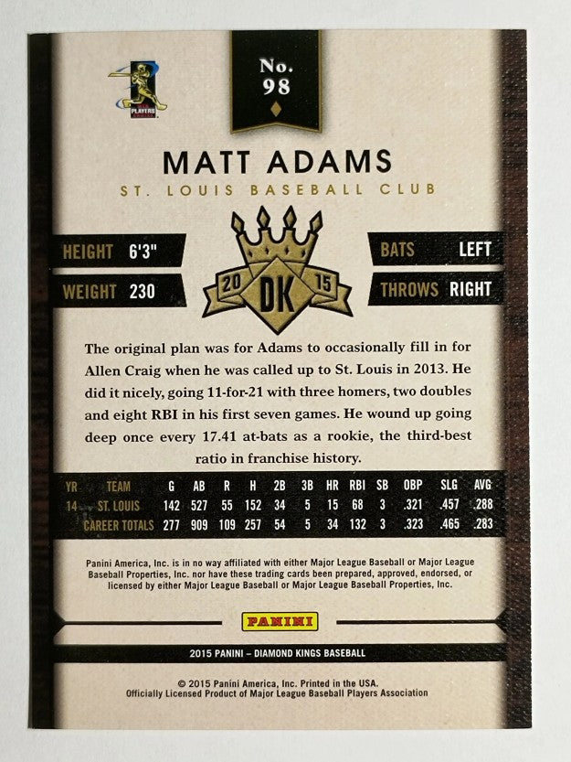 2015 Diamond Kings #98 Matt Adams