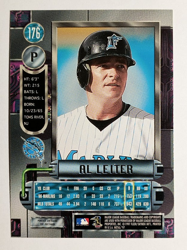 1997 Metal Universe #176 Al Leiter