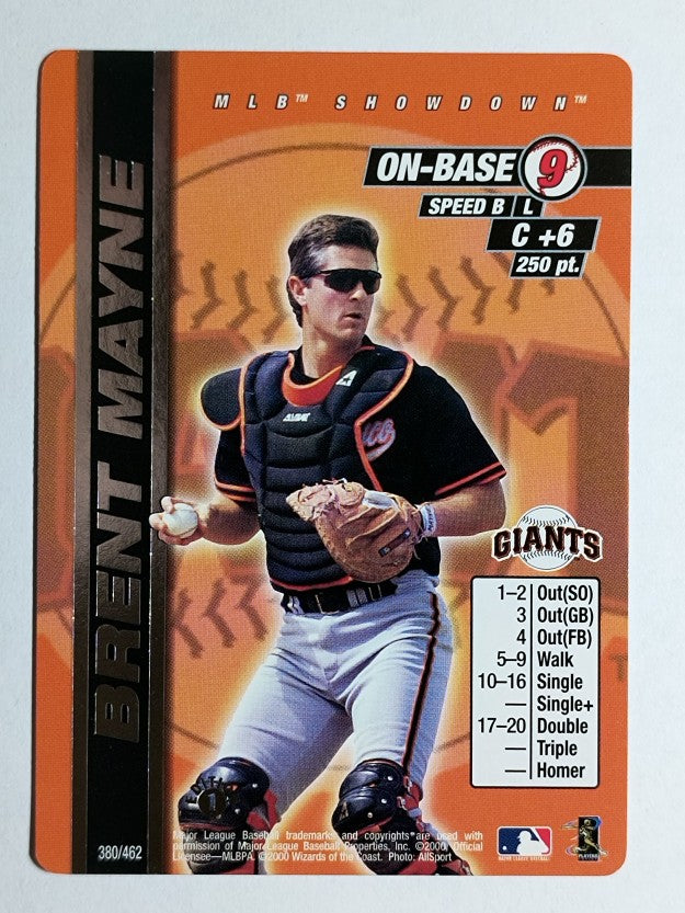 2000 MLB Showdown 1st Edition #380 Brent Mayne