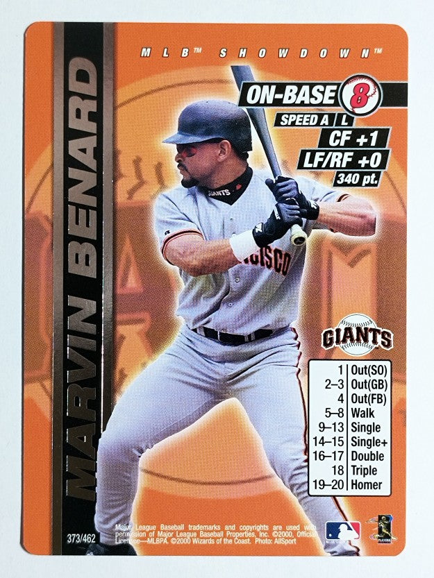 2000 MLB Showdown Unlimited #373 Marvin Benard