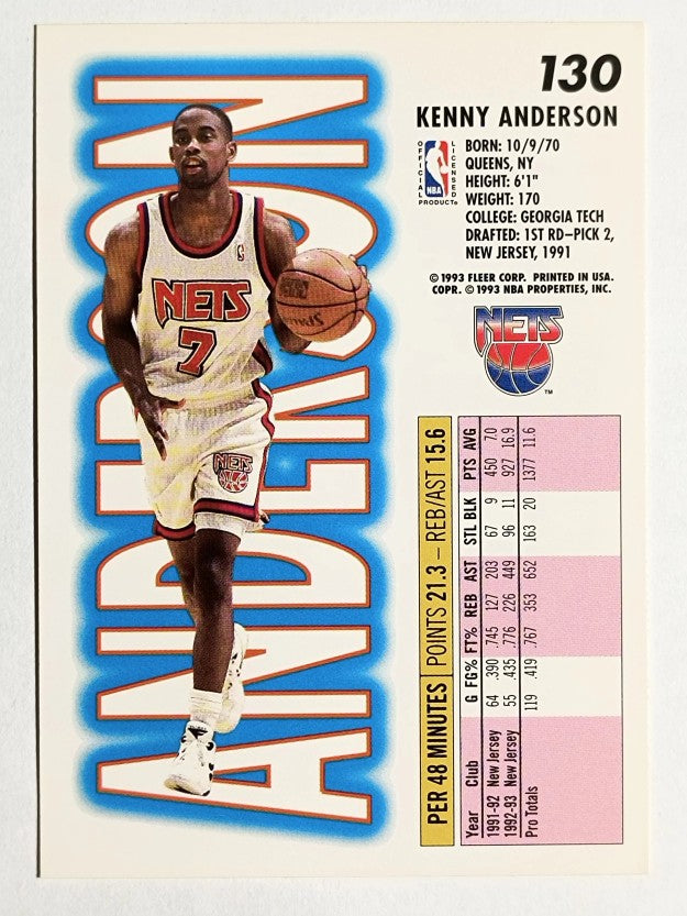 1993-94 Fleer #130 Kenny Anderson