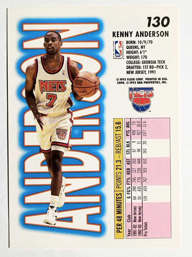 1993-94 Fleer #130 Kenny Anderson