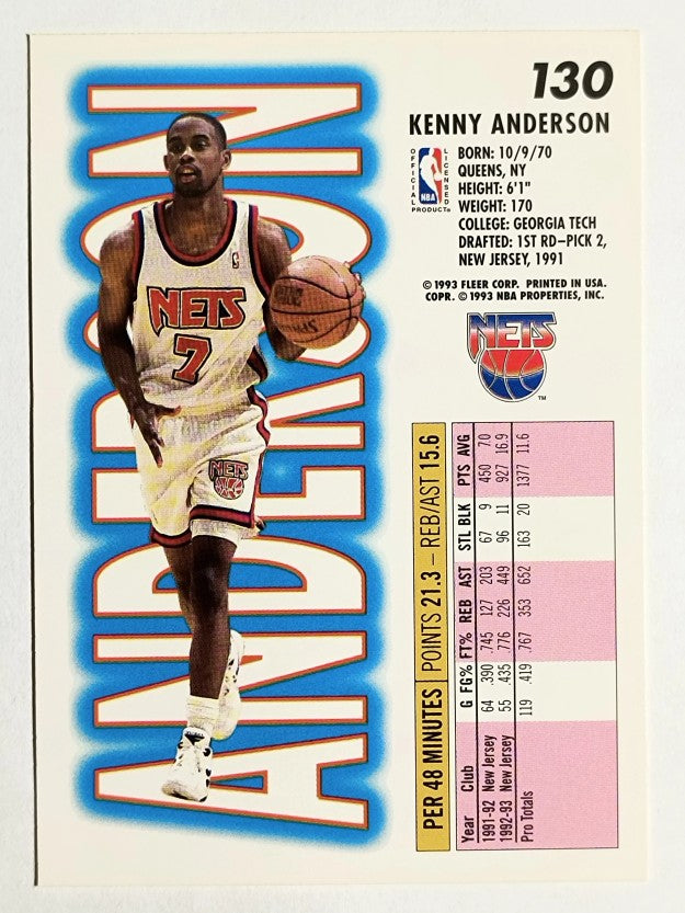 1993-94 Fleer #130 Kenny Anderson