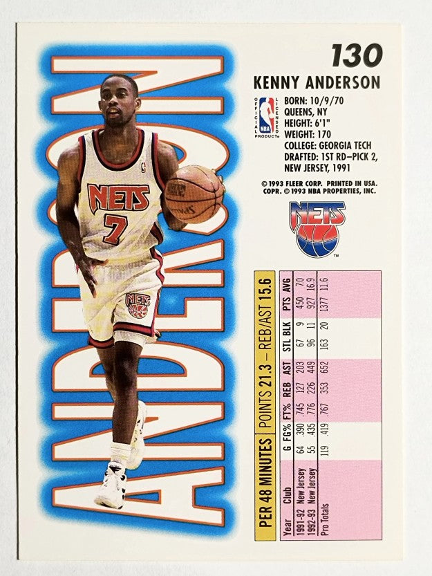 1993-94 Fleer #130 Kenny Anderson