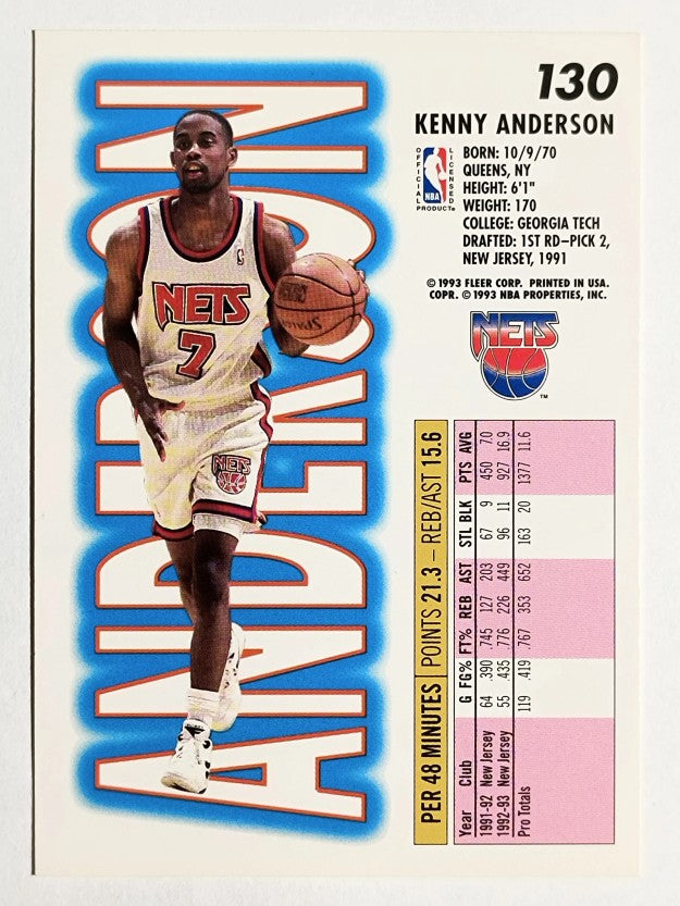 1993-94 Fleer #130 Kenny Anderson