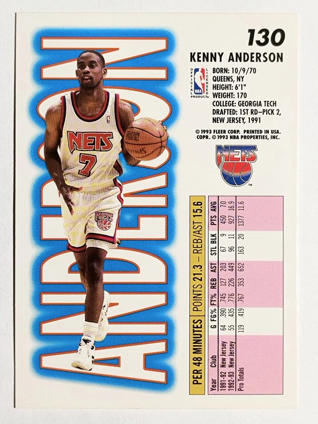 1993-94 Fleer #130 Kenny Anderson