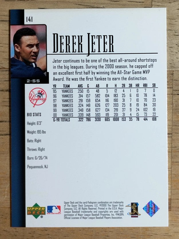 2001 Upper Deck #141 Derek Jeter