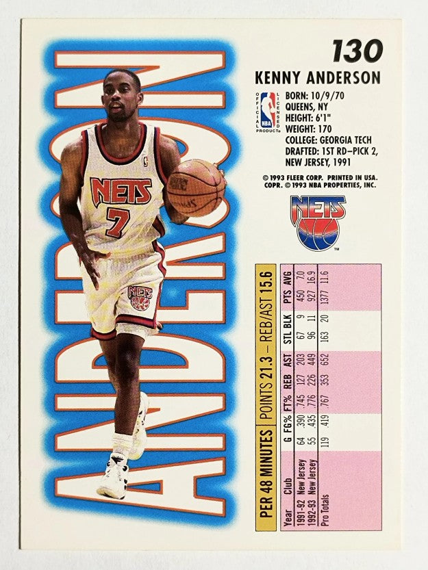 1993-94 Fleer #130 Kenny Anderson