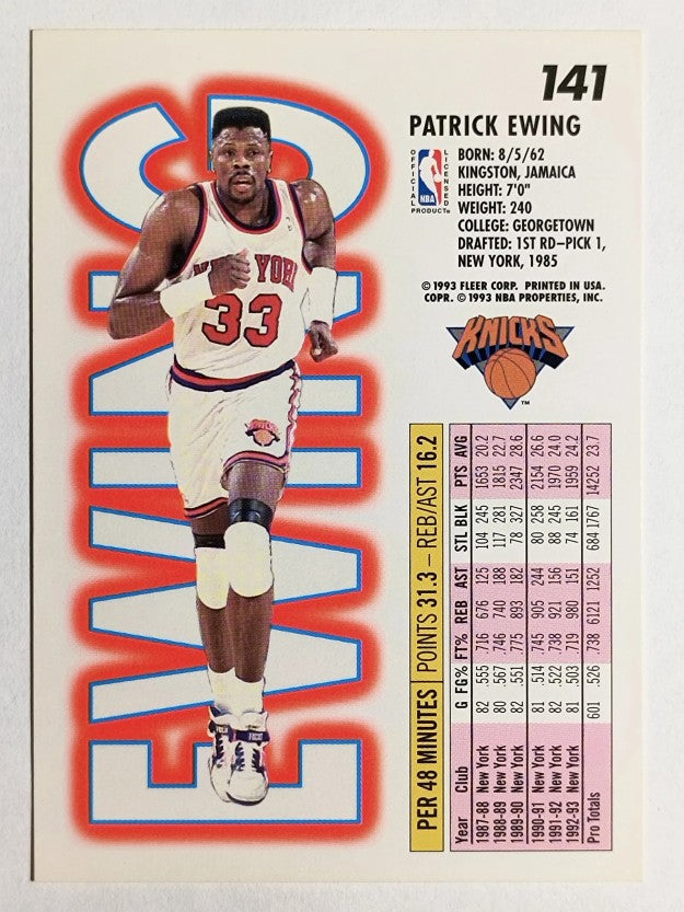 1993-94 Fleer #141 Patrick Ewing