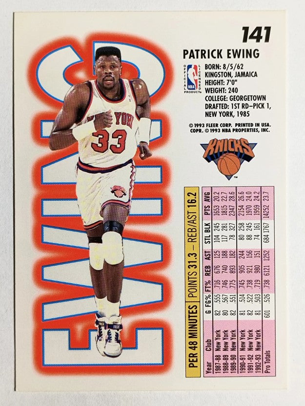 1993-94 Fleer #141 Patrick Ewing