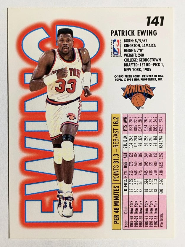 1993-94 Fleer #141 Patrick Ewing