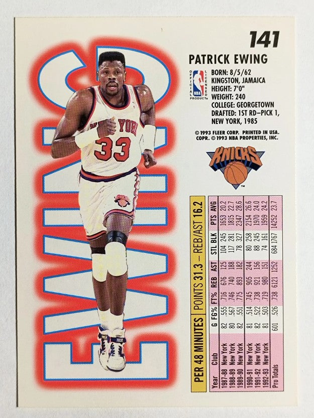 1993-94 Fleer #141 Patrick Ewing