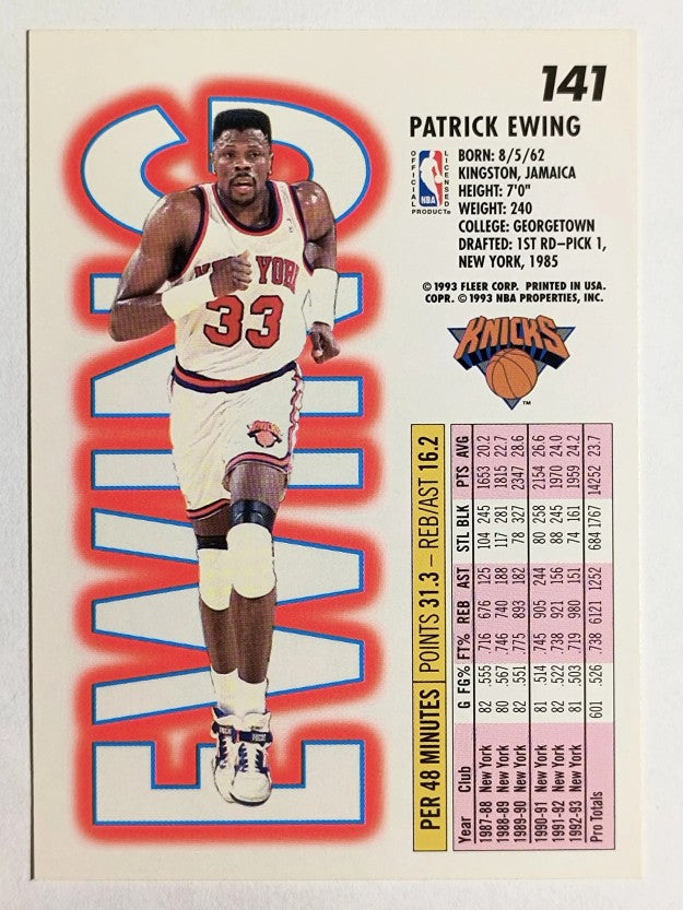 1993-94 Fleer #141 Patrick Ewing