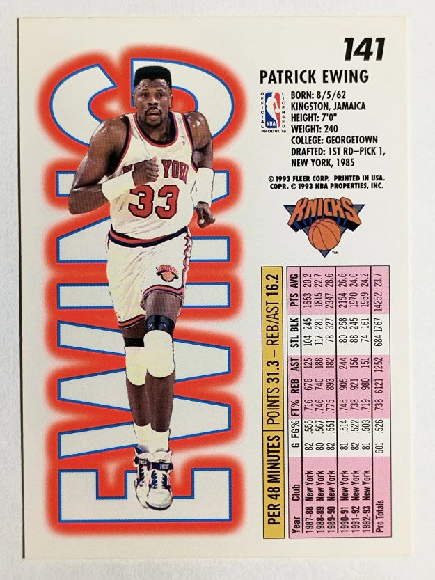 1993-94 Fleer #141 Patrick Ewing