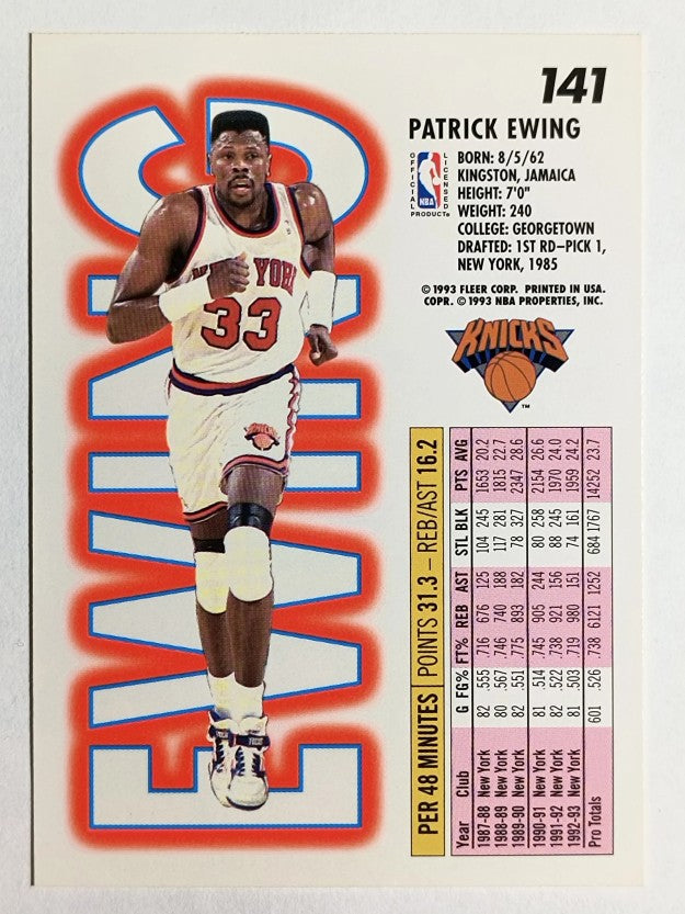 1993-94 Fleer #141 Patrick Ewing
