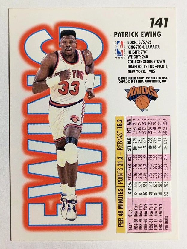 1993-94 Fleer #141 Patrick Ewing