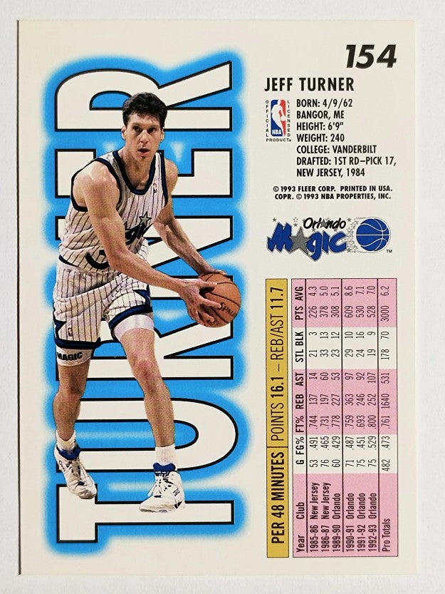 1993-94 Fleer #154 Jeff Turner