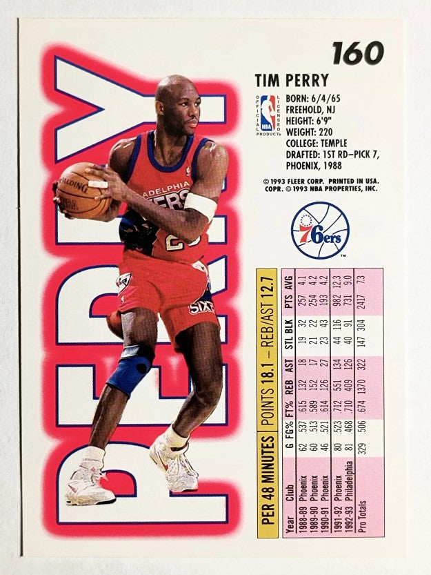 1993-94 Fleer #160 Tim Perry