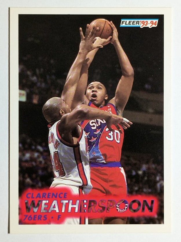 1993-94 Fleer #161 Clarence Weatherspoon