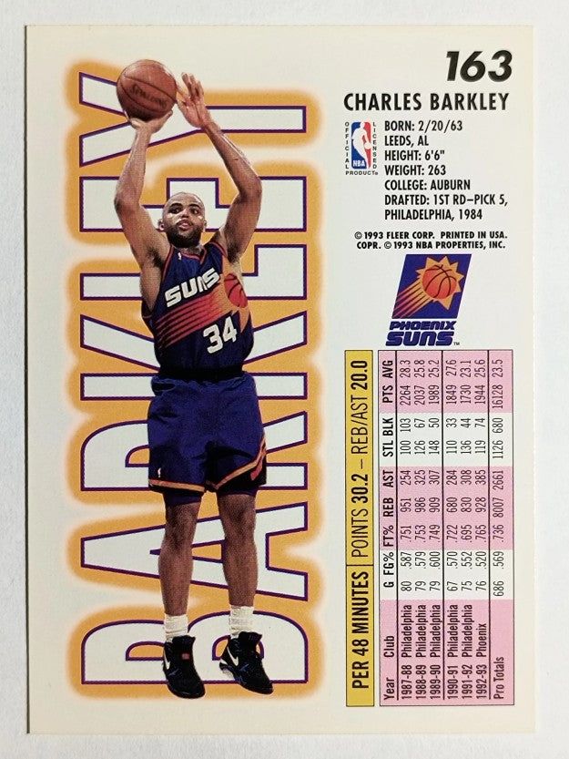 1993-94 Fleer #163 Charles Barkley