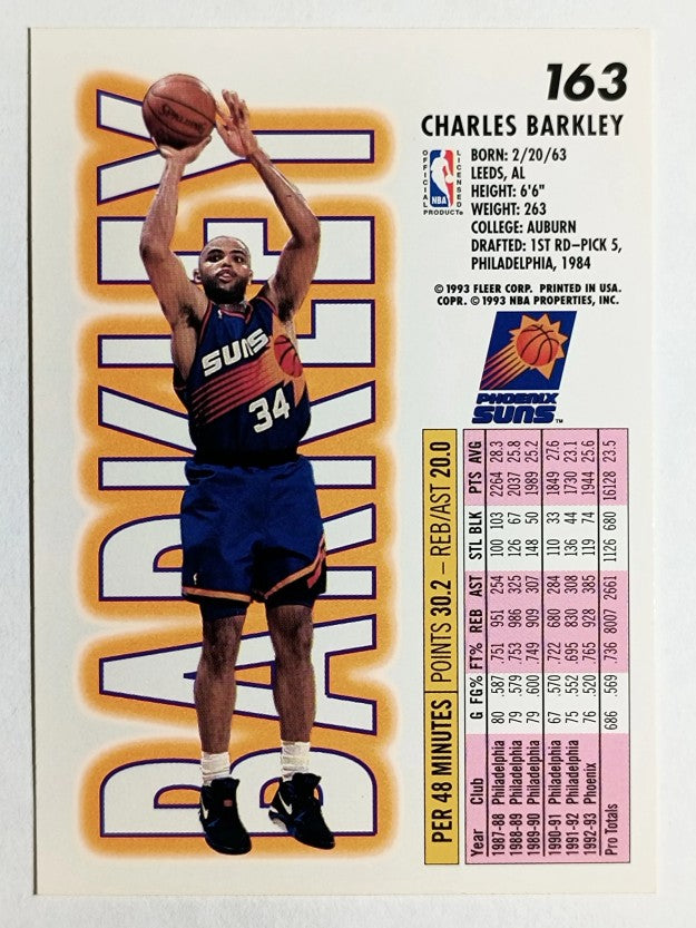 1993-94 Fleer #163 Charles Barkley (NM)