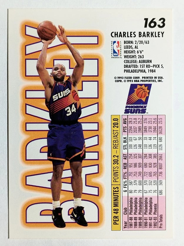 1993-94 Fleer #163 Charles Barkley