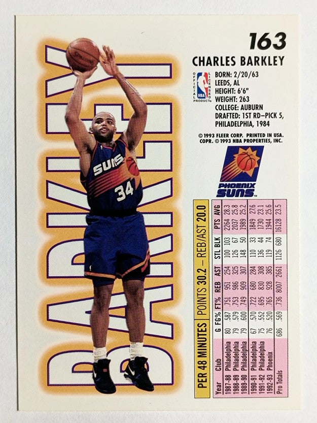 1993-94 Fleer #163 Charles Barkley