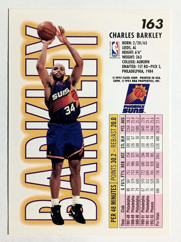 1993-94 Fleer #163 Charles Barkley