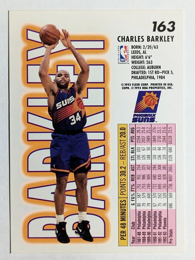 1993-94 Fleer #163 Charles Barkley