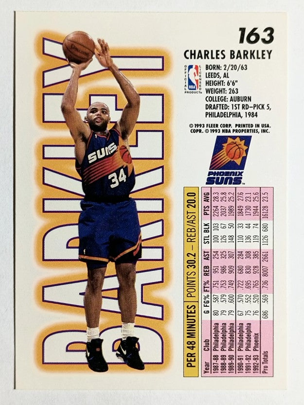 1993-94 Fleer #163 Charles Barkley