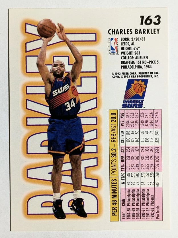 1993-94 Fleer #163 Charles Barkley