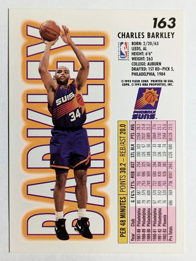 1993-94 Fleer #163 Charles Barkley
