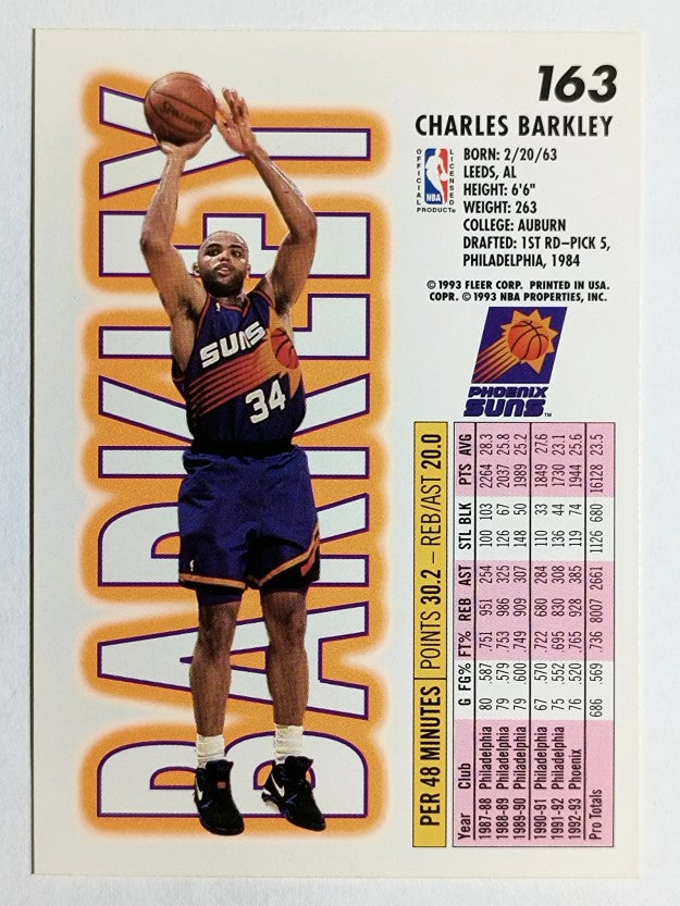1993-94 Fleer #163 Charles Barkley