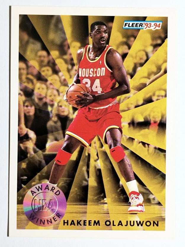 1993-94 Fleer #230 Hakeem Olajuwon AW