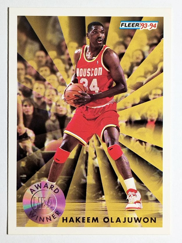 1993-94 Fleer #230 Hakeem Olajuwon AW