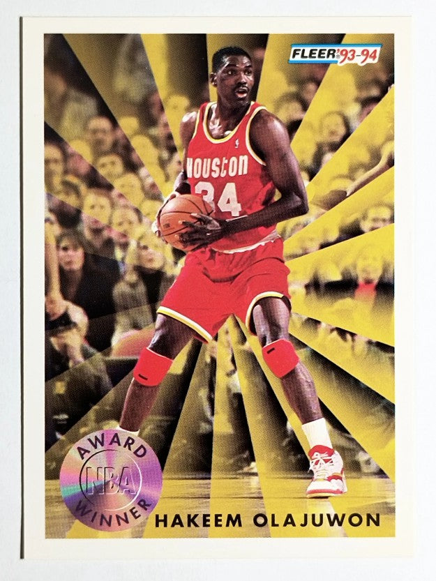 1993-94 Fleer #230 Hakeem Olajuwon AW