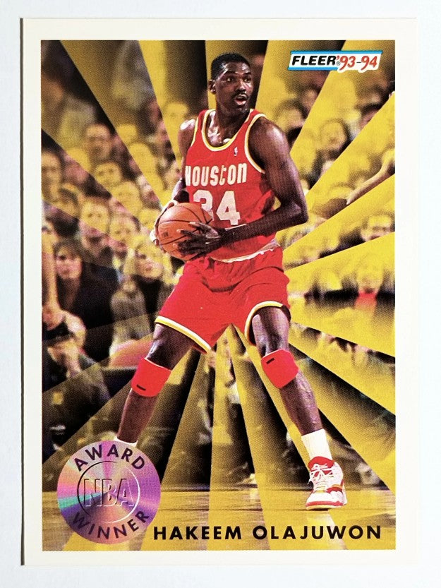 1993-94 Fleer #230 Hakeem Olajuwon AW