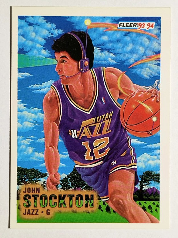 1993-94 Fleer #236 John Stockton PV (NM)