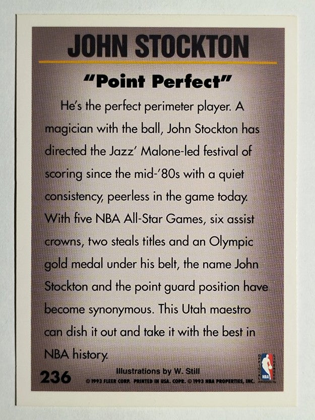 1993-94 Fleer #236 John Stockton PV